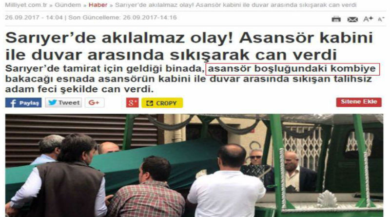 ASANSÖR BOŞLUĞUNDA KOMBİNİN NE İŞİ VAR ?