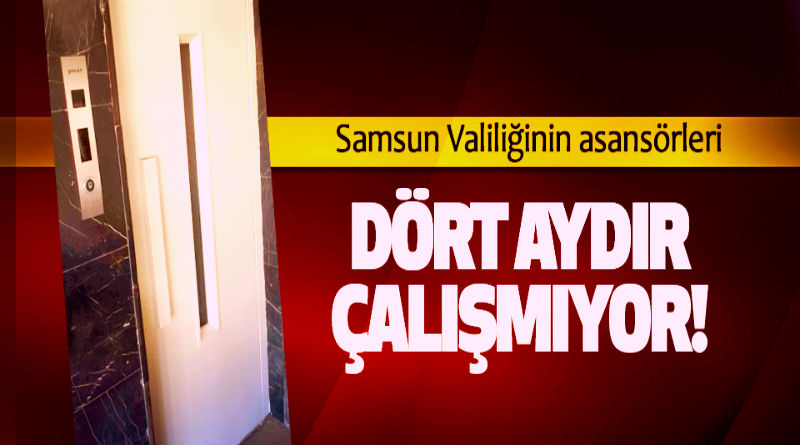 VALİLİK BİNASININ ASANSÖRLERİNDE KIRMIZI ALARM
