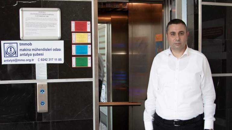 MMO Antalya Şube Başkanı Prof. Dr. İbrahim Atmaca; Asansörde Denetim Vatandaşın Yararına